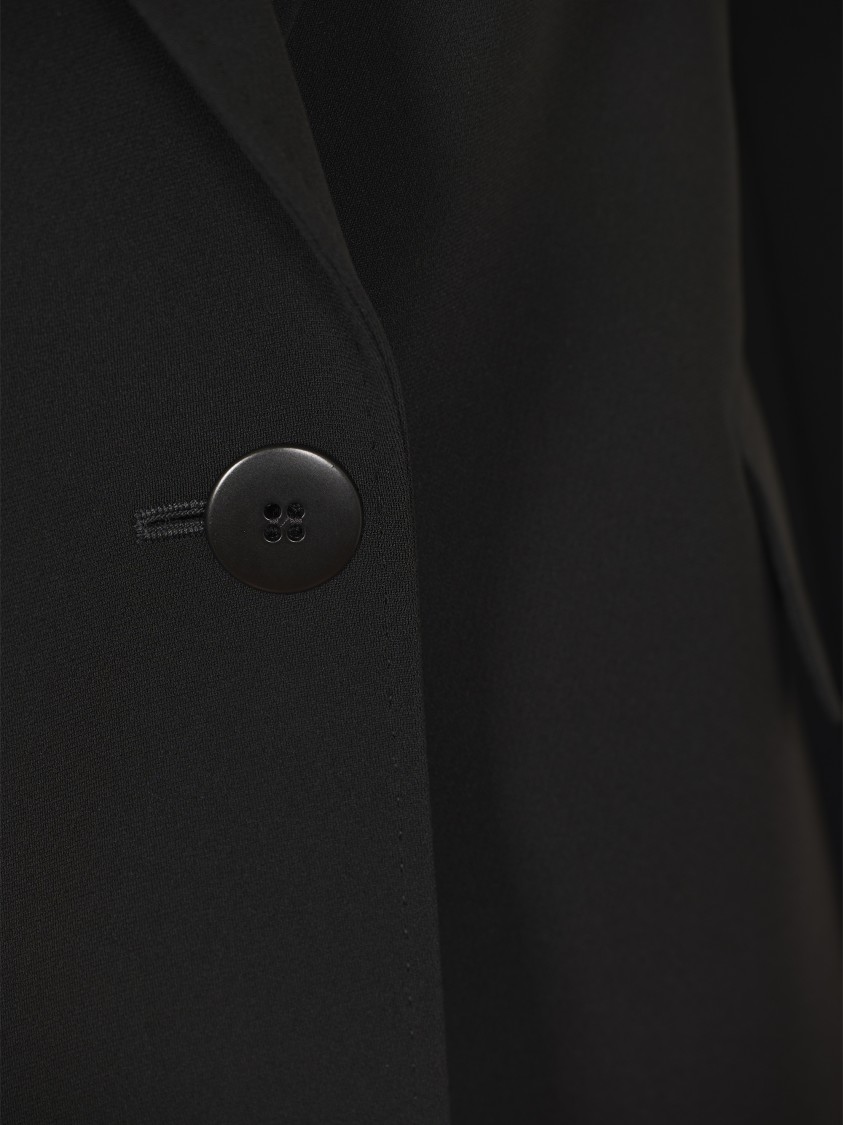 Max Mara Tailored Black Jacket With Structured Silhouette In Black