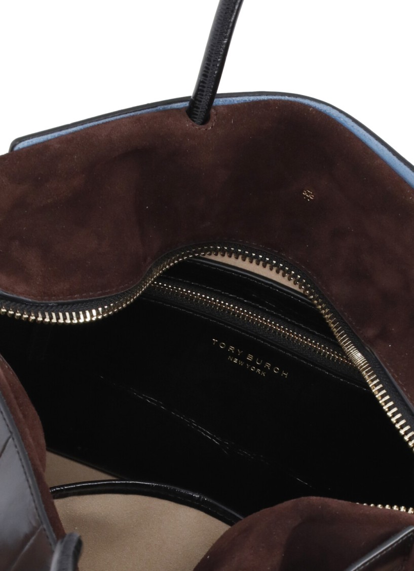 Shop Tory Burch Mercer Bag In Black