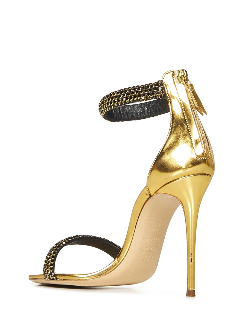 Casadei Stiletto Heel Sandals With Crystal Bands