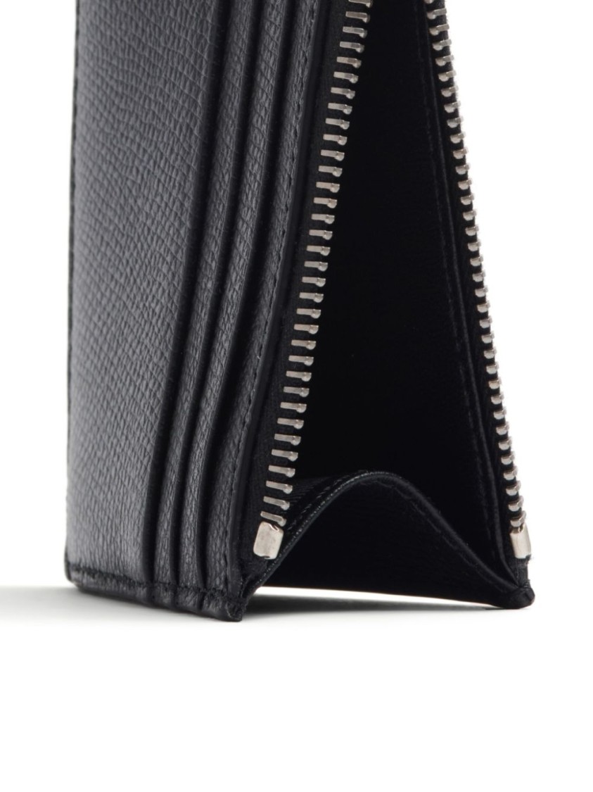 Valentino Vlogo Signature Card Holder In Black