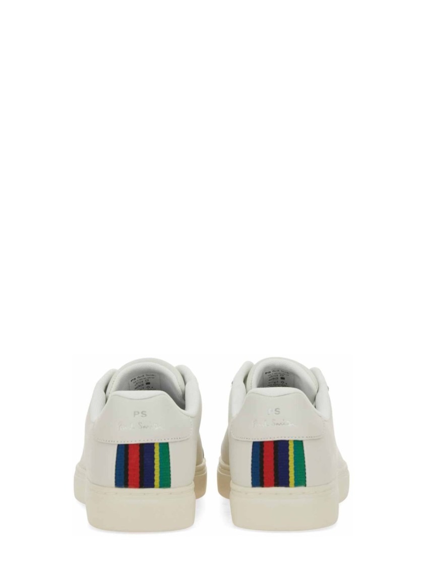 Shop Ps By Paul Smith Ps Paul Smith Cow Leather Sneakers With Striped Detail