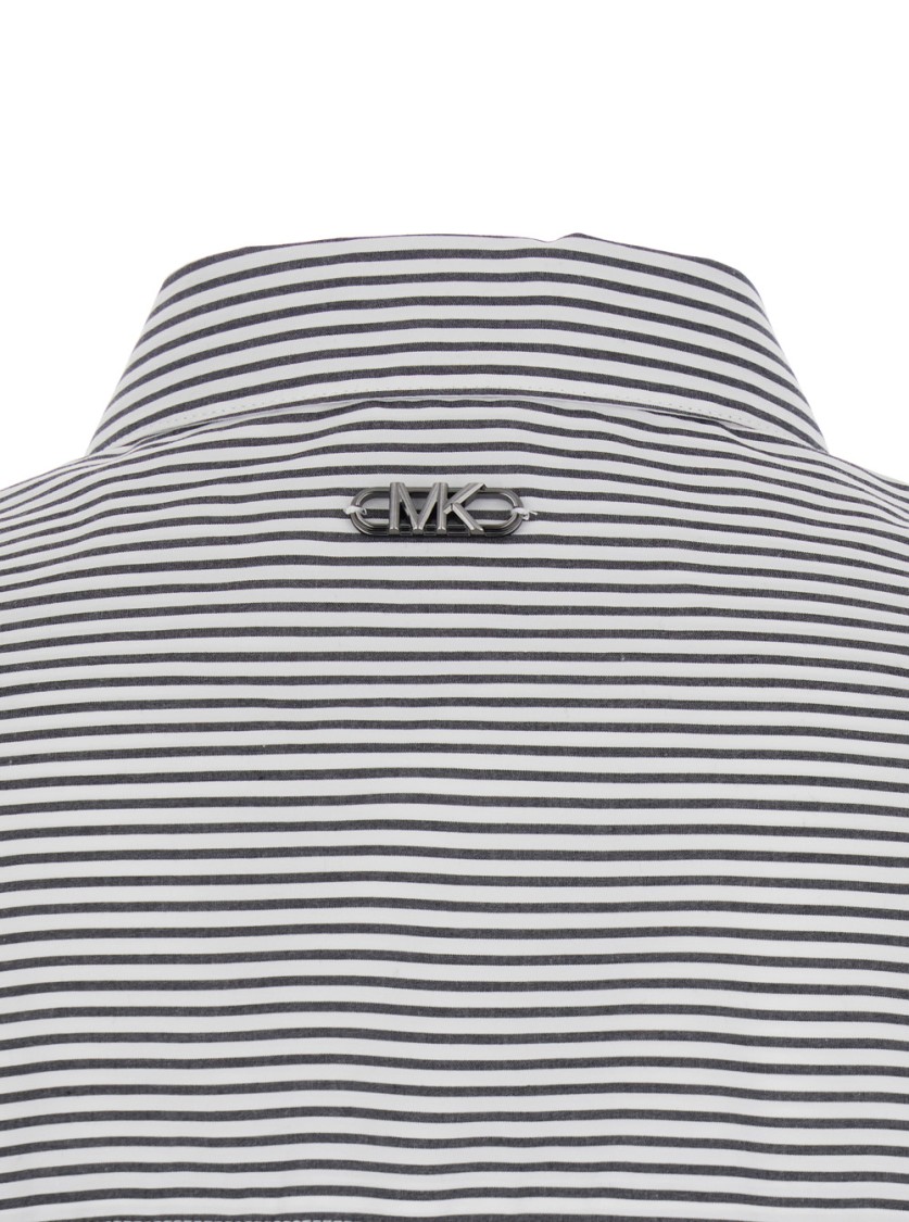 Michael Michael Kors Unisex Stripe Poplin Shrt In White