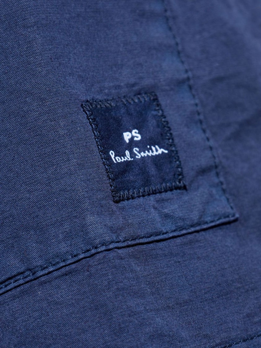 PAUL SMITH PAUL SMITH NAVY BLUE CASUAL FIT JACKET
