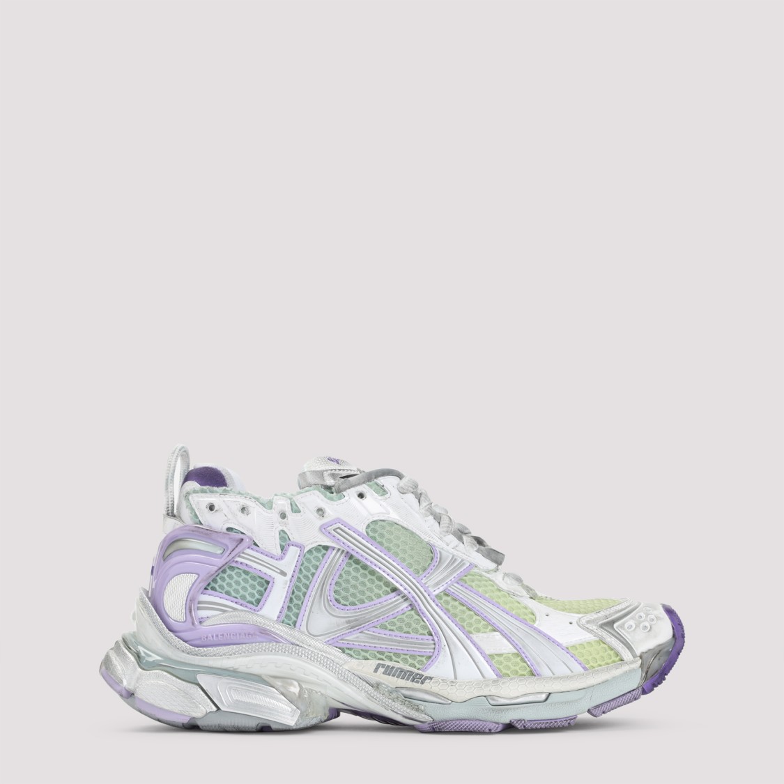 Shop Balenciaga Runner Sneakers In White