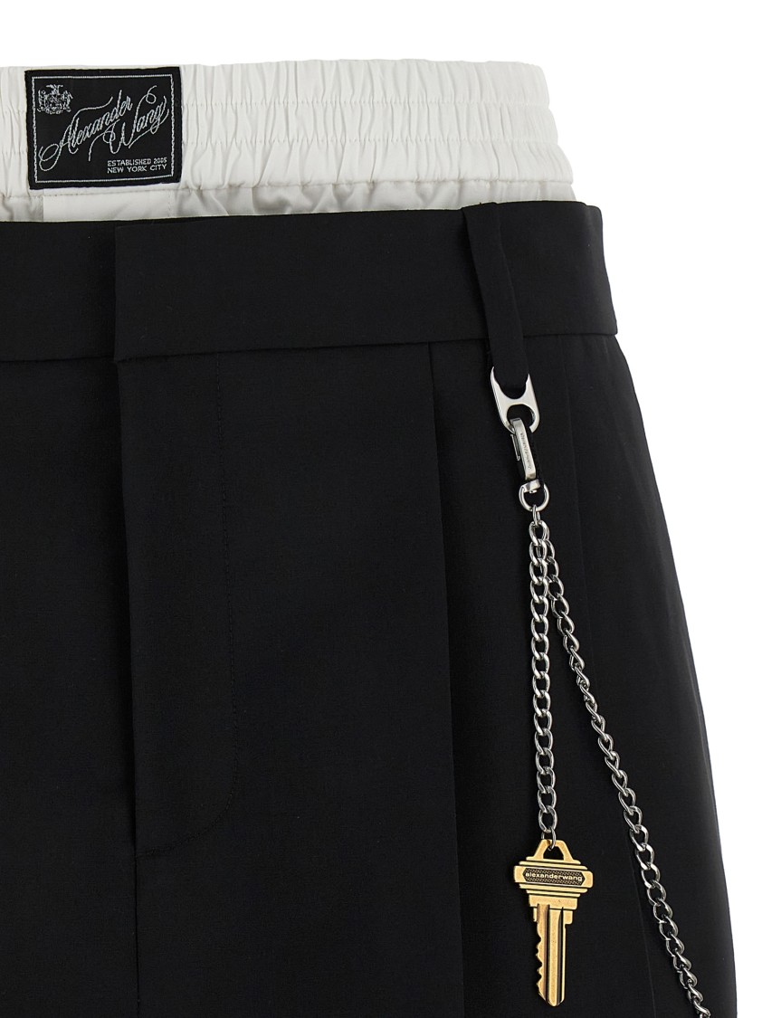 Alexander Wang Pre-Styled Pleated W/Chain' Skort | THE LIST