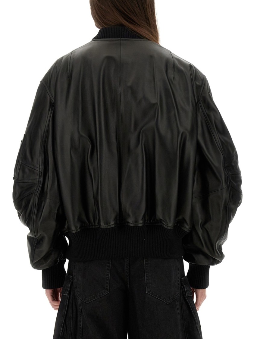 Attico Anja Bomber Front Pockets In Black