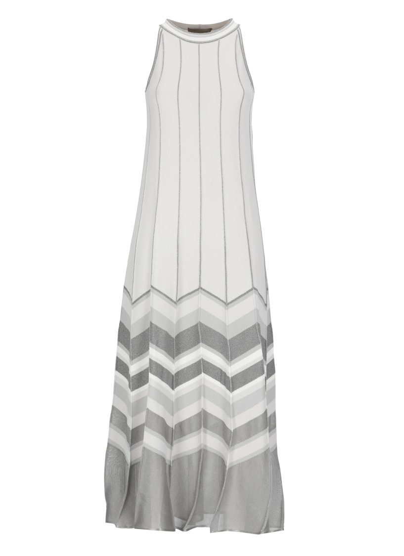 D EXTERIOR D. EXTERIOR GREY VISCOSE BLEND DRESS