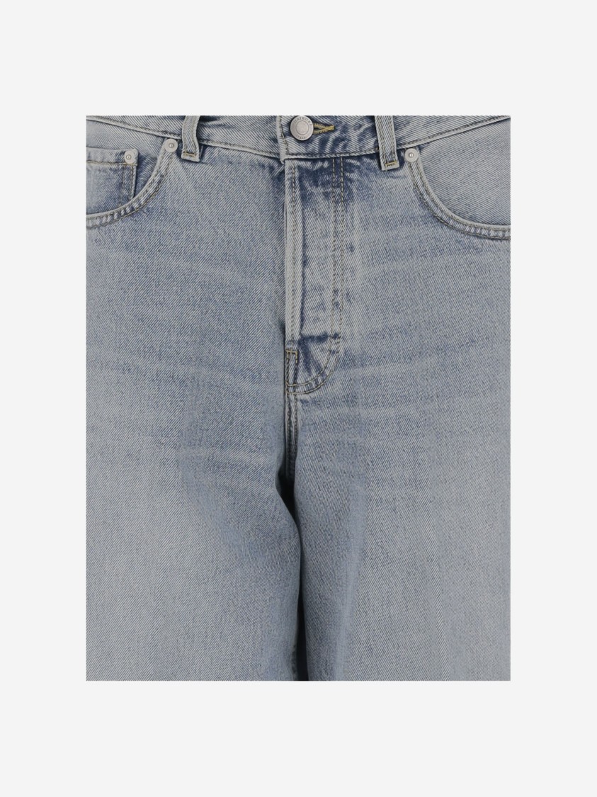 Haikure Wide Fit Cotton Denim Jeans In Blue