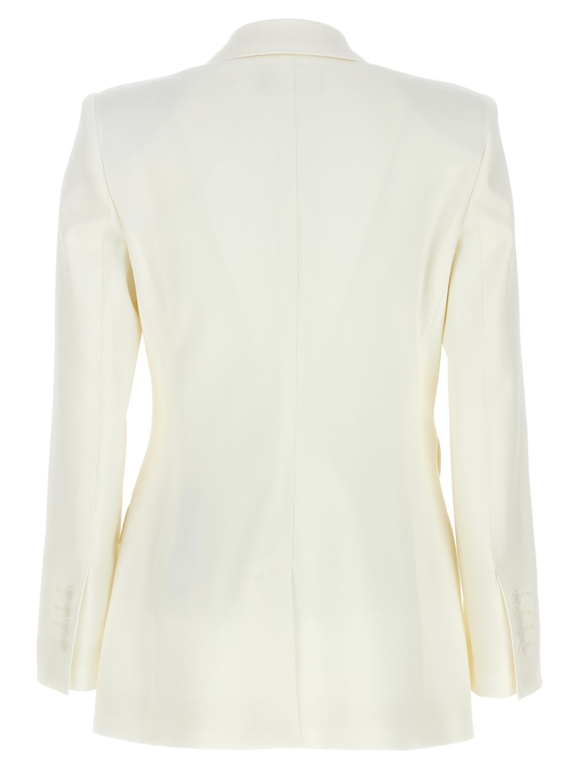 Dolce & Gabbana Turlington Blazer With Peak Lapels In White