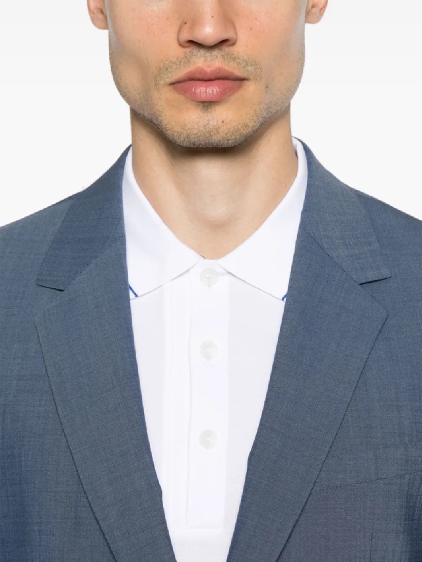 Hugo Boss Tailored Blazer With Notch Lapel In Blue