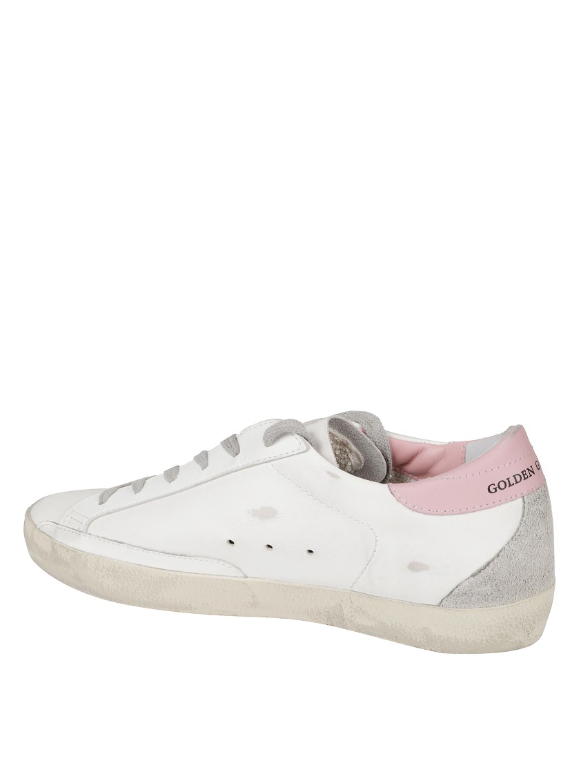 Golden Goose Low-top Sneakers With Vintage Distress In White