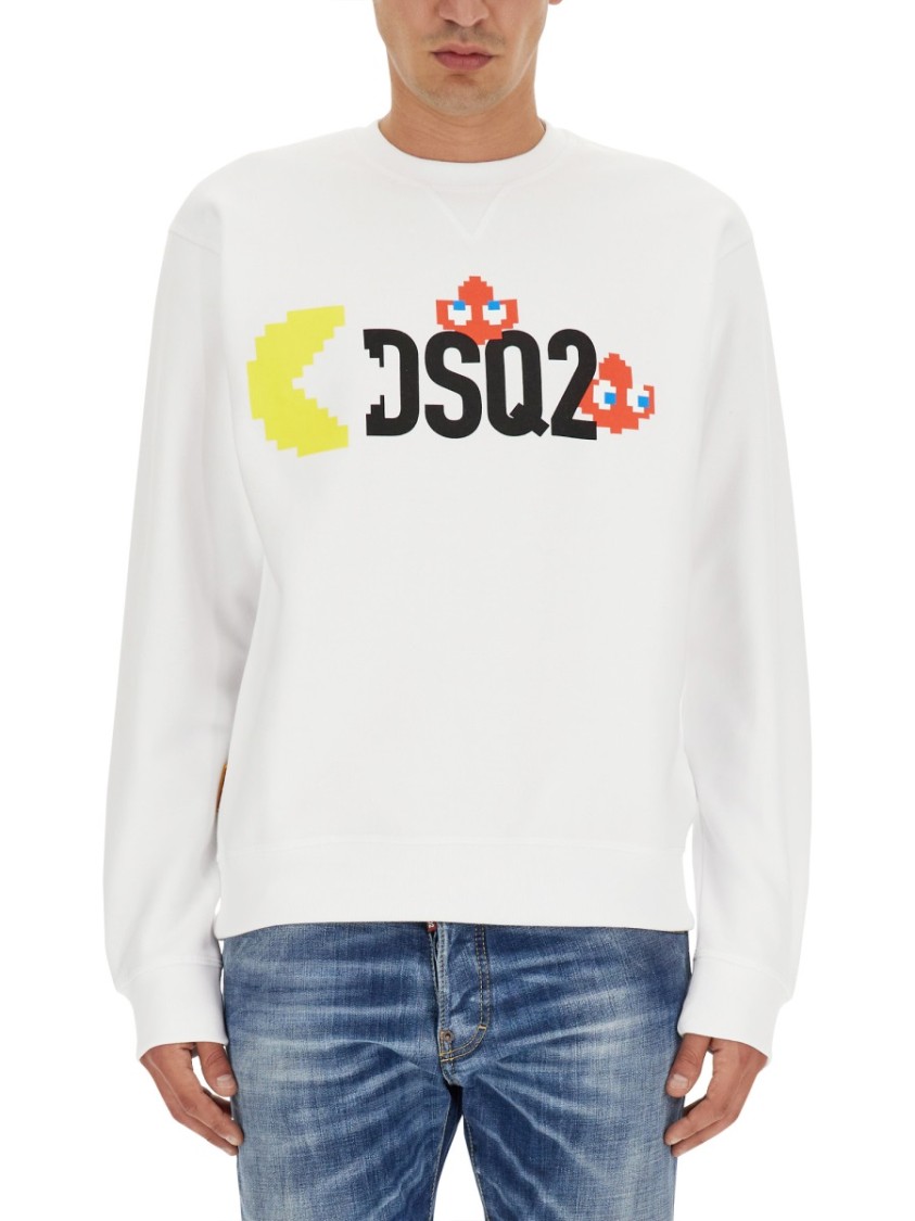Shop Dsquared2 Relaxed-fit White Sweatshirt