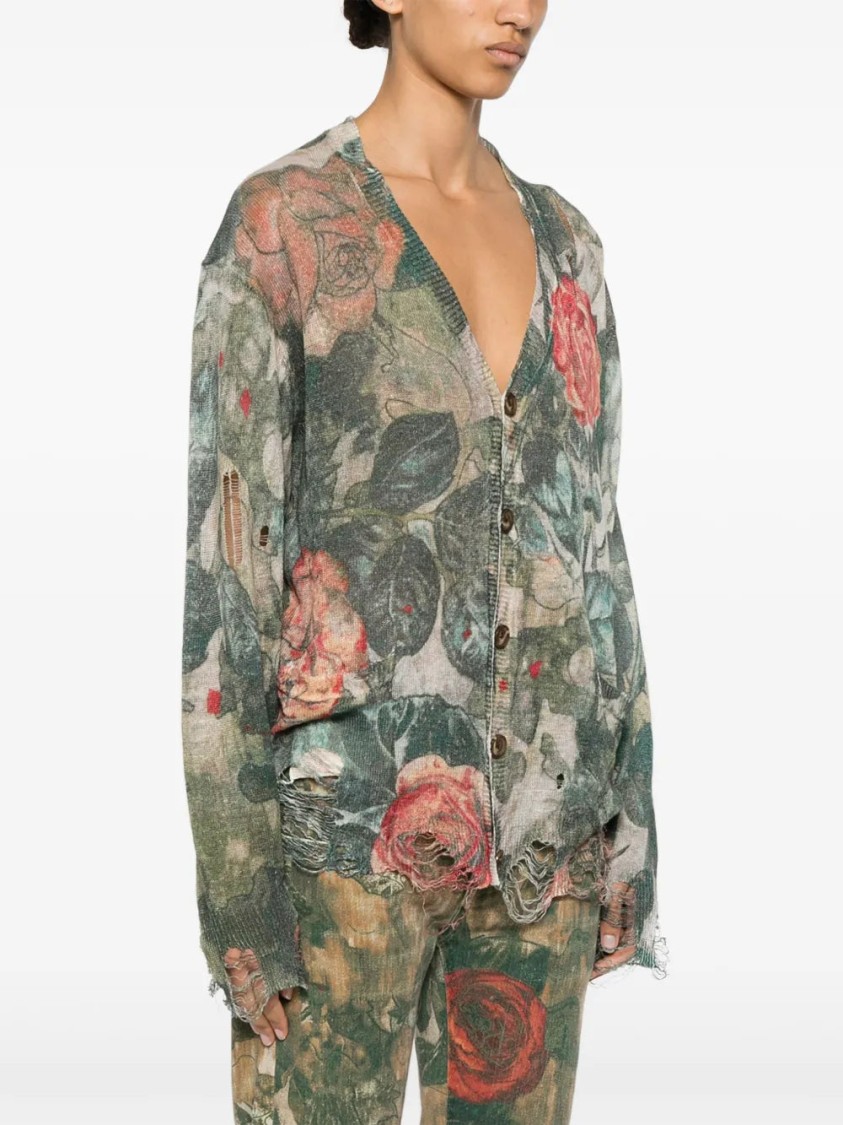 R13 Cardigan Mit Blumen-print
