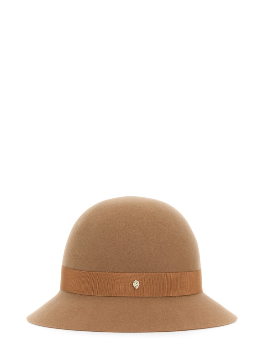 HELEN KAMINSKI HELEN KAMINSKI CLOQUE 'ETTA' MERINO WOOL HAT WITH RIBBON BAND