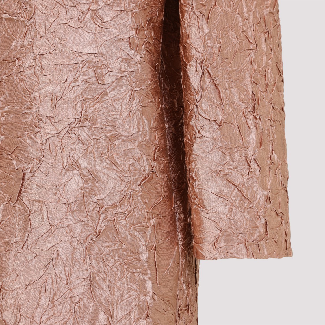 Shop Dries Van Noten Crinkled Textured Coat