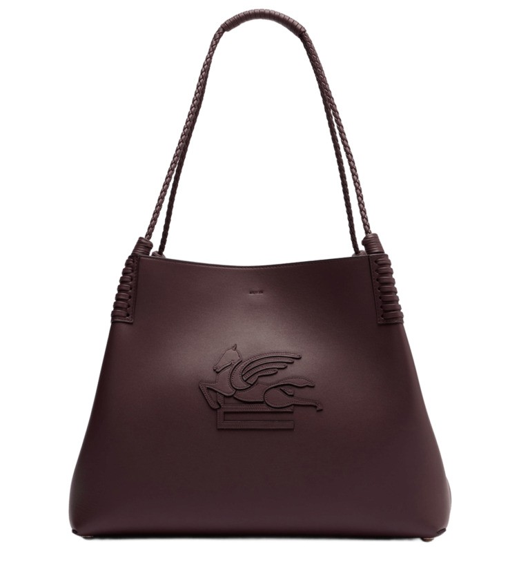 Etro Schultertasche Libra Medium Aus Leder In Black
