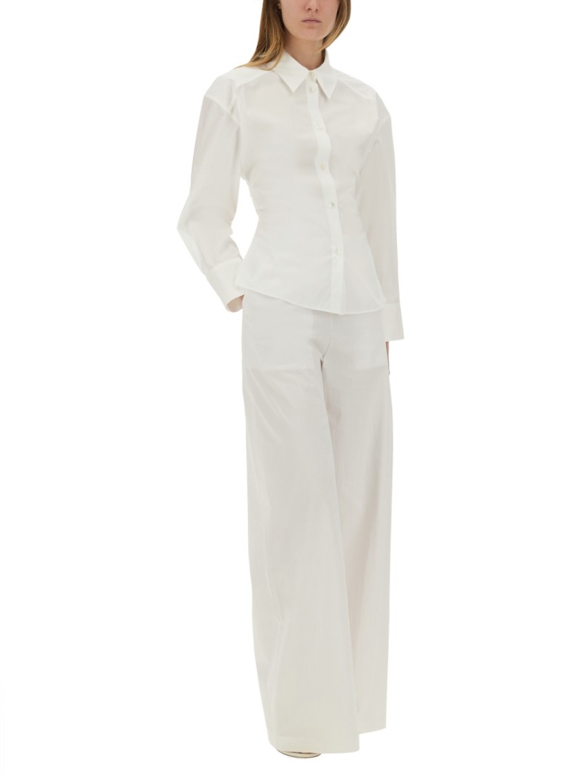 Moschino Wide Leg Pants In White