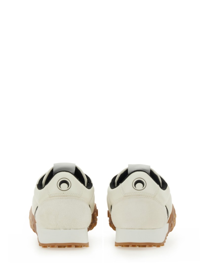 Marine Serre Crescent Moon Suede Panel Sneakers