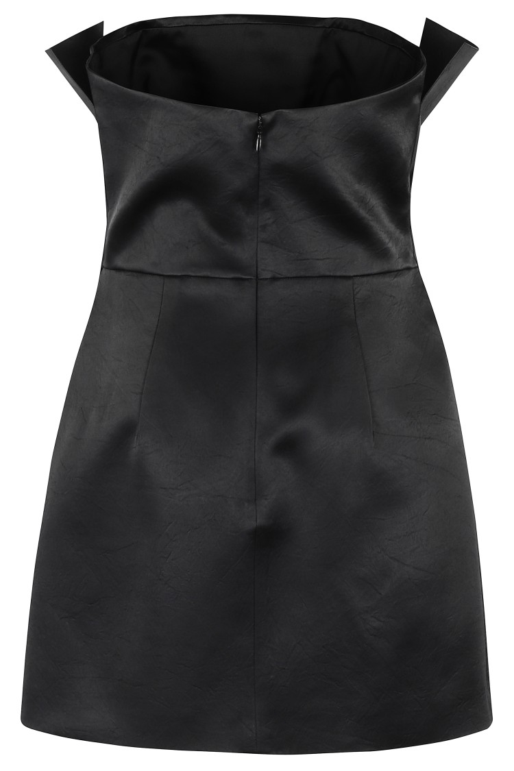 Philosophy Di Lorenzo Serafini Strapless Duchesse Mini Dress In Black