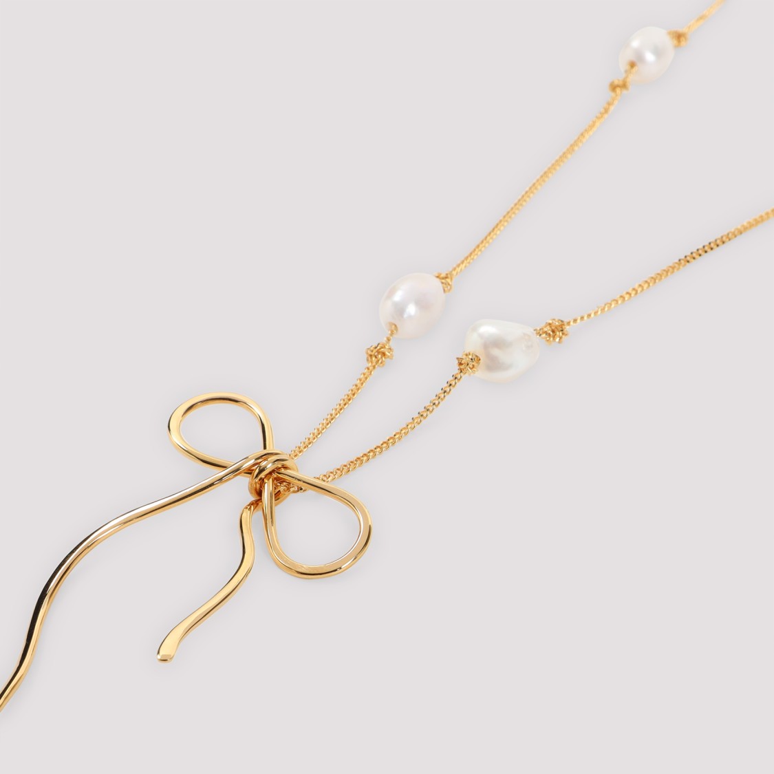 ネックレス・ペンダント Marni Gold Brass And Pearl Necklace Marni Gold Brass And Pearl Necklace in Gold | THE LIST