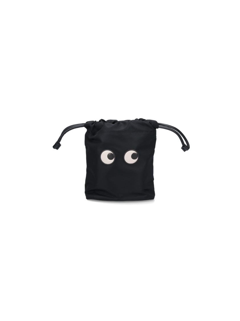 Shop Anya Hindmarch Eyes Bucket Pouch – Black