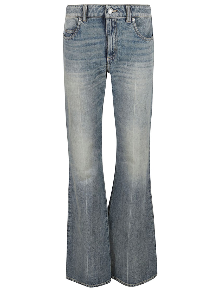 Alexander Mcqueen Flared High-waisted Jeans With Vintage Appeal