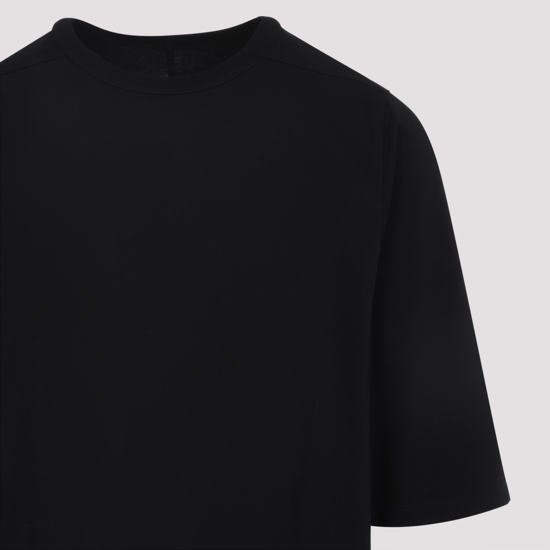 Rick Owens Relaxed Fit Oversized T-shirt With Classic Crew Neckline In Black