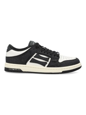 スニーカー Amiri Crystal Satin Skel Top Low Woman's Sneakers WOMEN - WOMEN'S CRYSTAL SATIN SKEL TOP LOW - Black | AMIRI