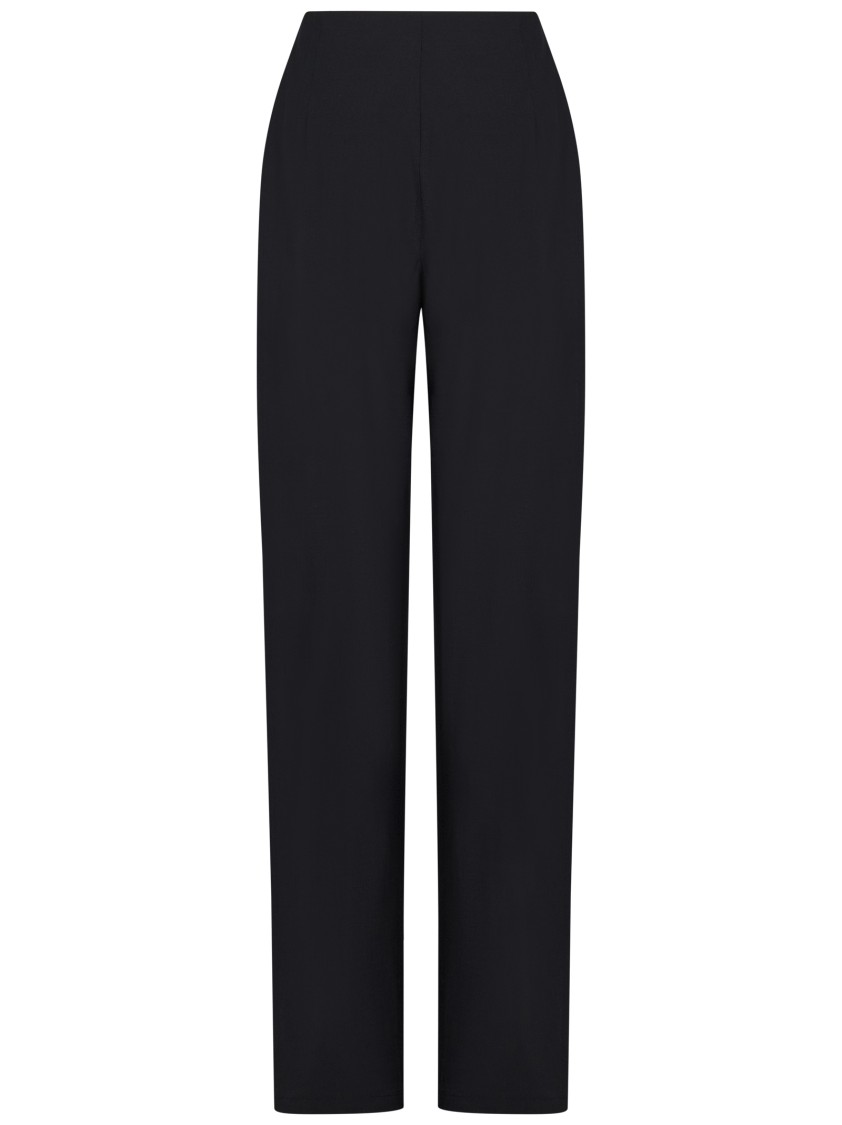 Nensi Dojaka High-waisted Black Trousers With Tailored Silhouette In Black