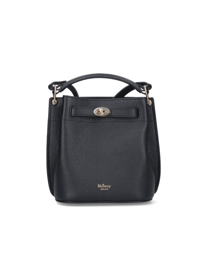 Shop Mulberry Mini Bucket Bag "islington" – Black