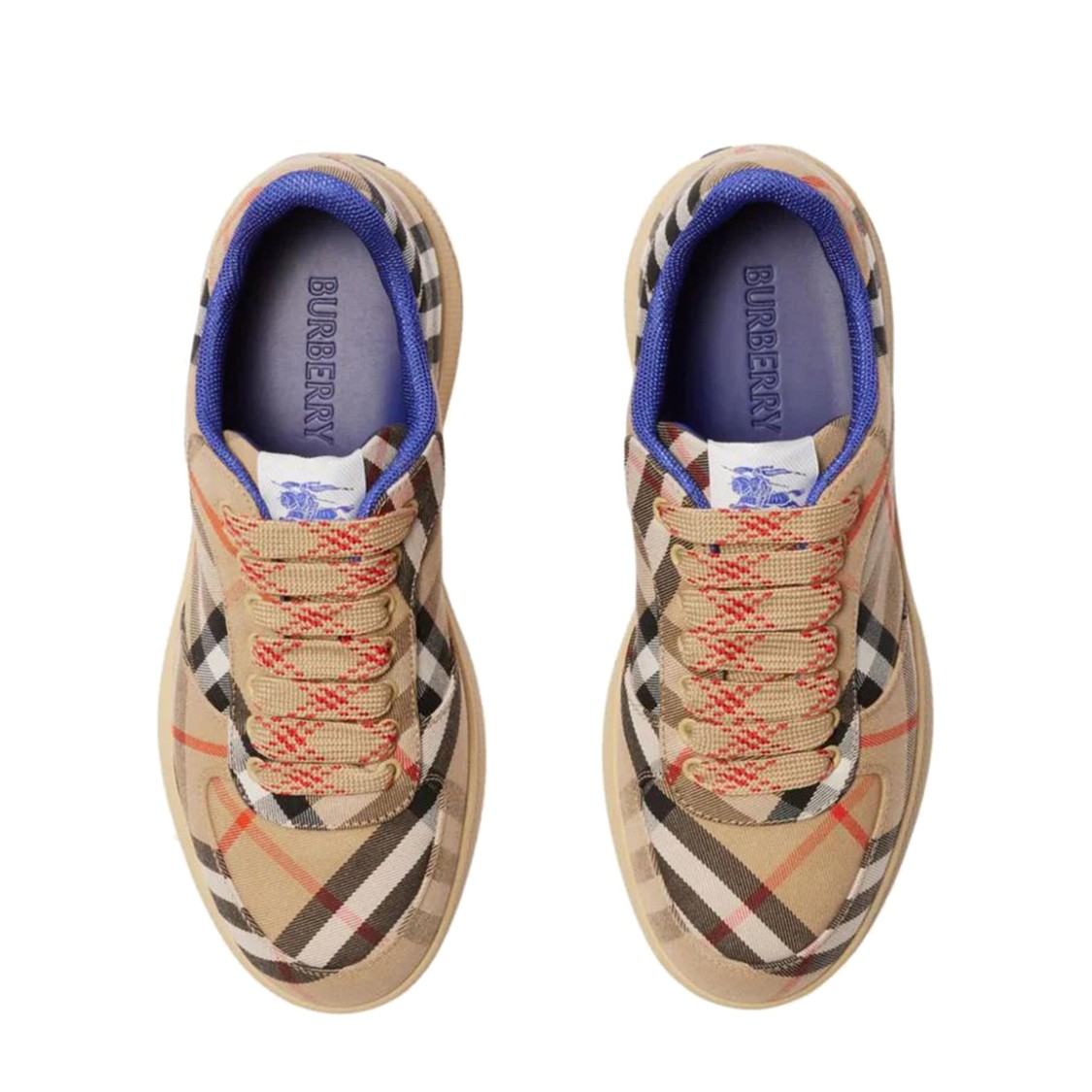 Burberry Women Embroidered Canvas Terrance Sneakers In Pink