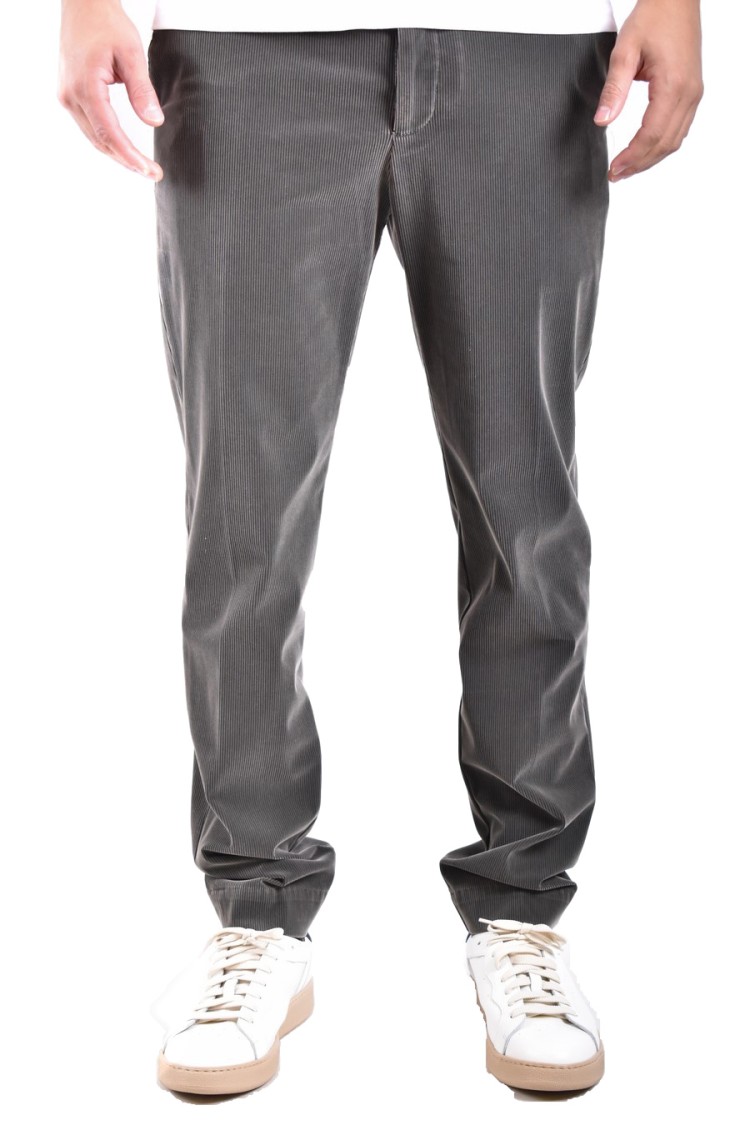 Rrd Tailored Vibrant Green Trousers With Subtle Ribbed Texture