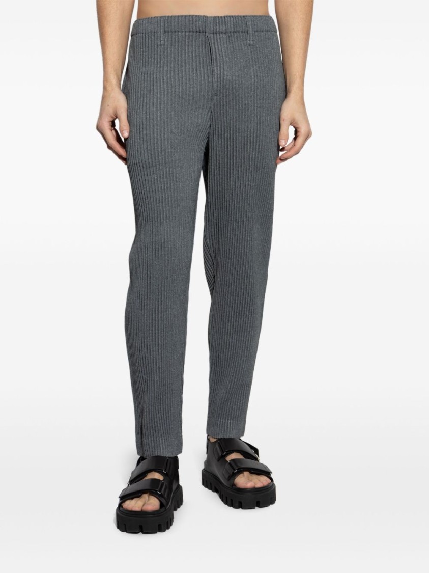 ISSEY MIYAKE HOMME PLISSÉ ISSEY MIYAKE PLEATED TROUSERS WITH ELASTICATED WAISTBAND