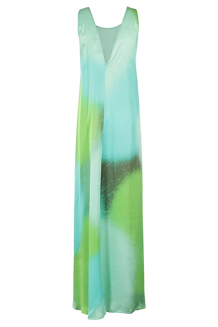 Shop Gianluca Capannolo Elena Long Dress In Green