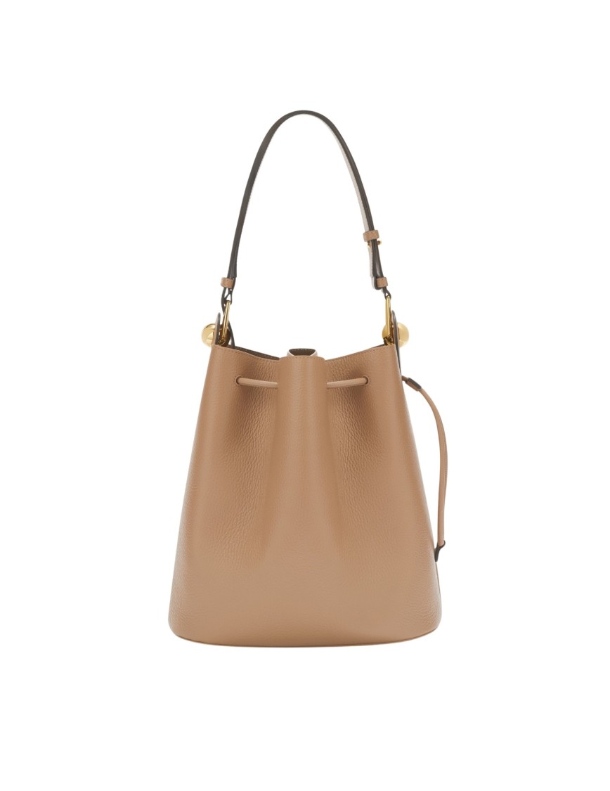 Furla Desert Leather Sfera S Bucket Bag