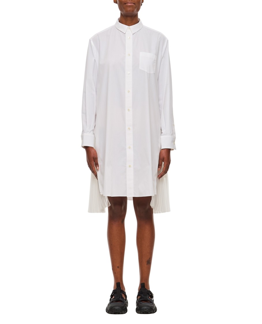 SACAI SACAI COTTON POPLIN DRESS