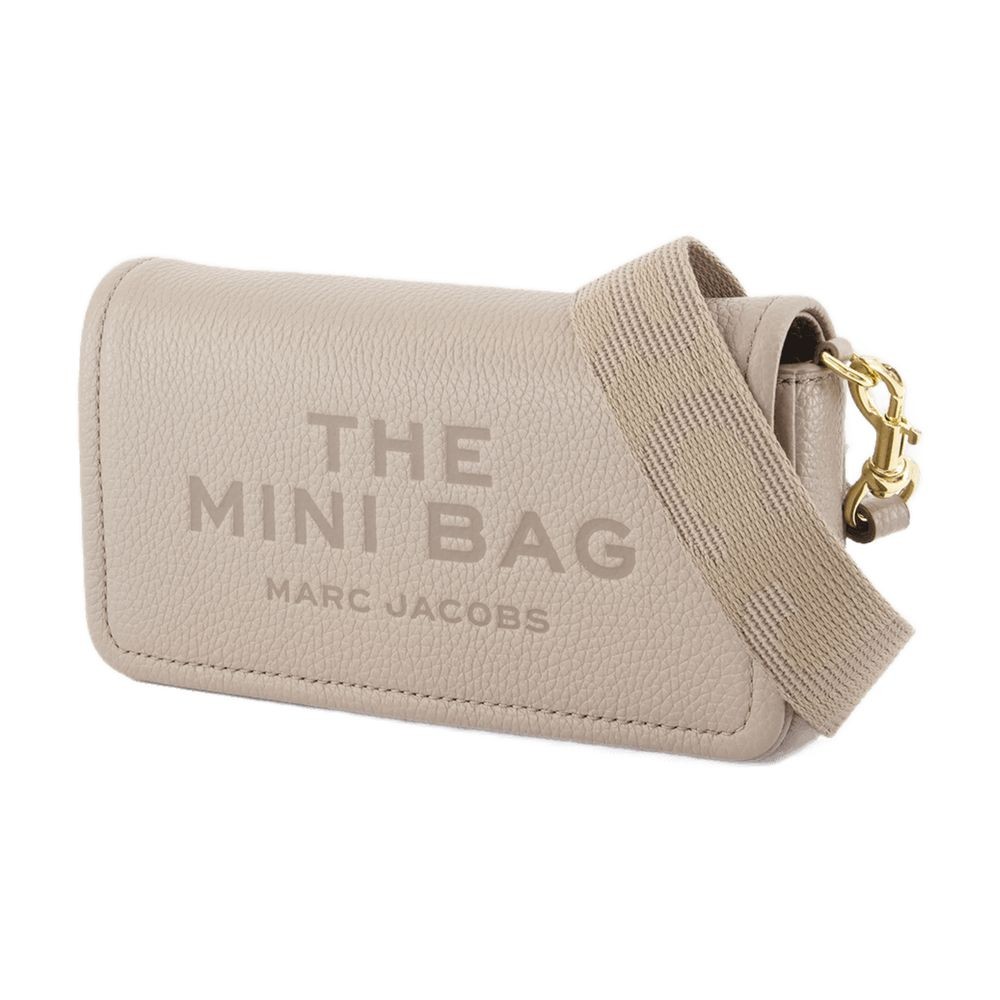 Marc Jacobs The Mini Crossbody - Leather - Grey In Pink