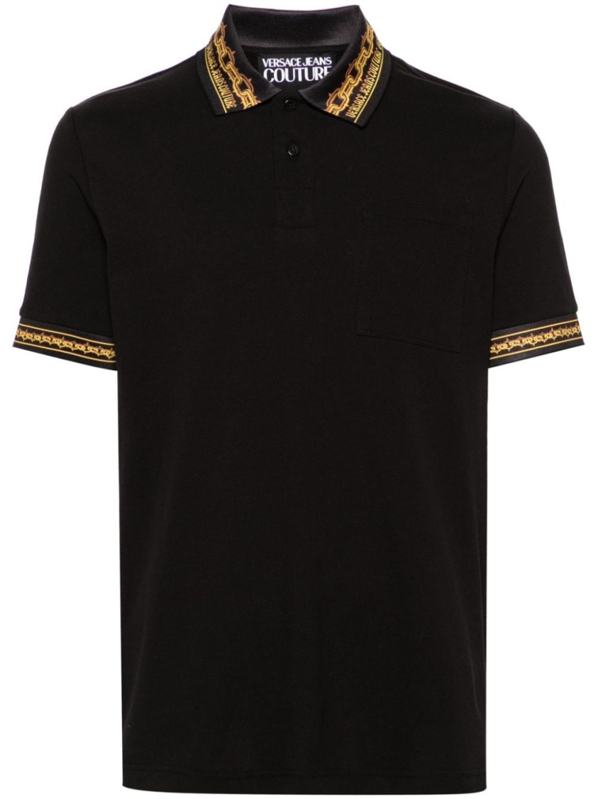 VERSACE JEANS COUTURE VERSACE JEANS COUTURE POLO SHIRT WITH DISTINCTIVE TRIM