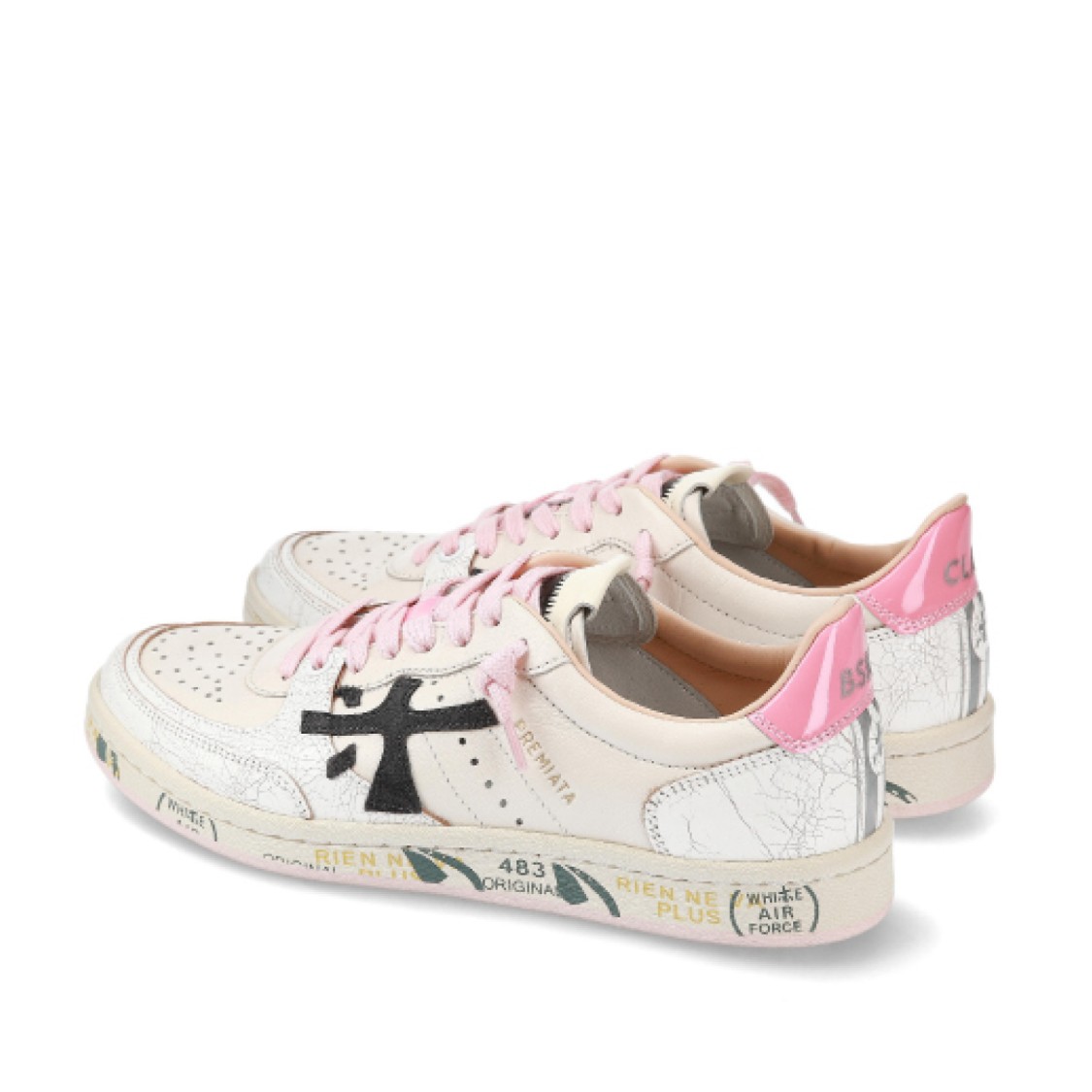 Shop Premiata Basket Clay Sneakers In Grey