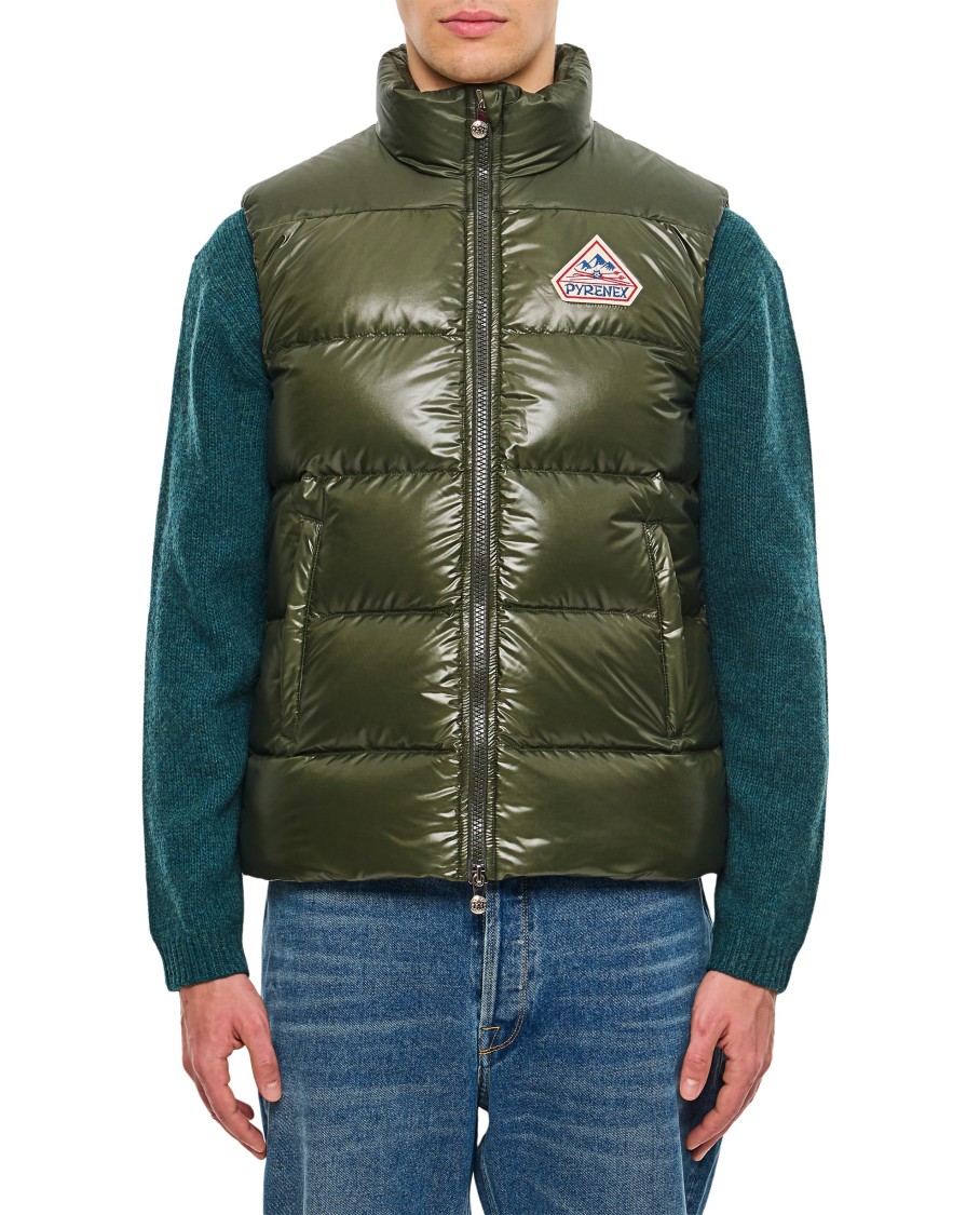 Pyrenex John Padded Gilet In Green