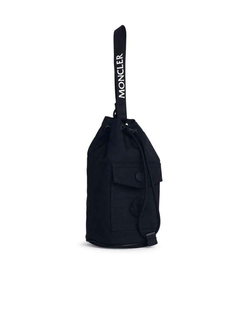 Moncler Trick' Black Nylon Bucket Bag
