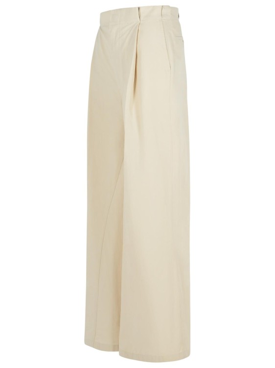 パンツ Maison Margiela Over Ivory Cotton Blend Pants Maison Margiela Over Ivory Cotton Blend Pants | ShopSimon