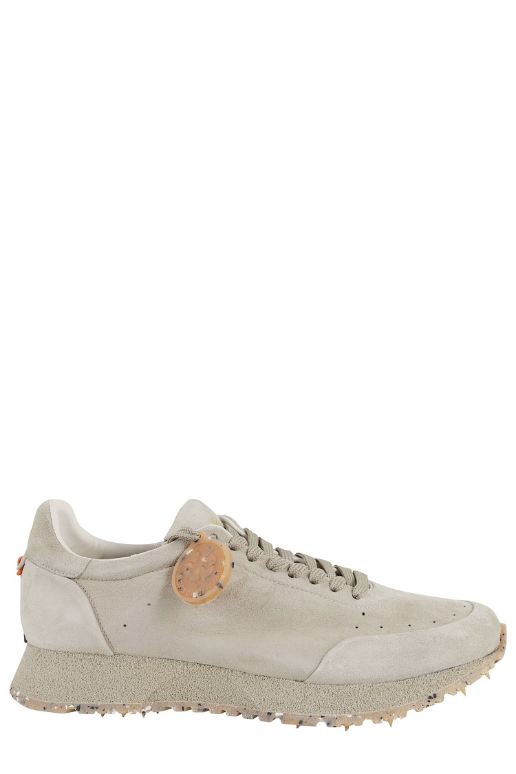 Barracuda Vintage-inspired Camoscio Trainers With Logo-embossed Tongue