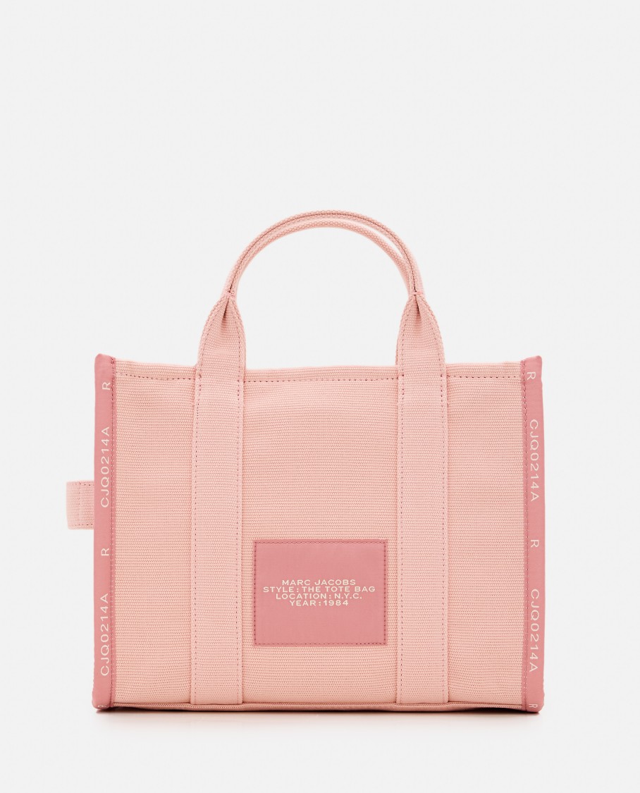 Marc Jacobs The Jacquard Small Tote Rose Handbag In Pink