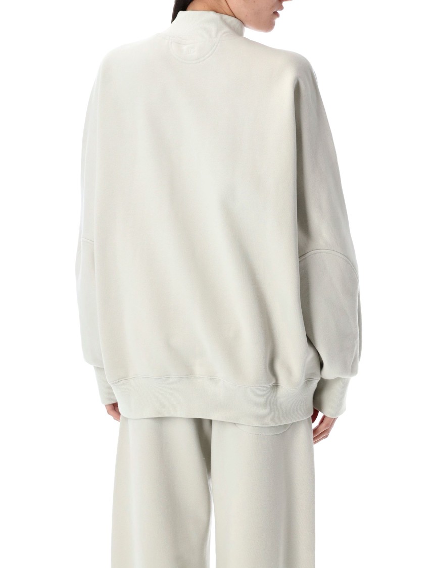 Shop Low Classic Elbow Stitch Sweatshirt With Mockneck And Raglan Sleeves