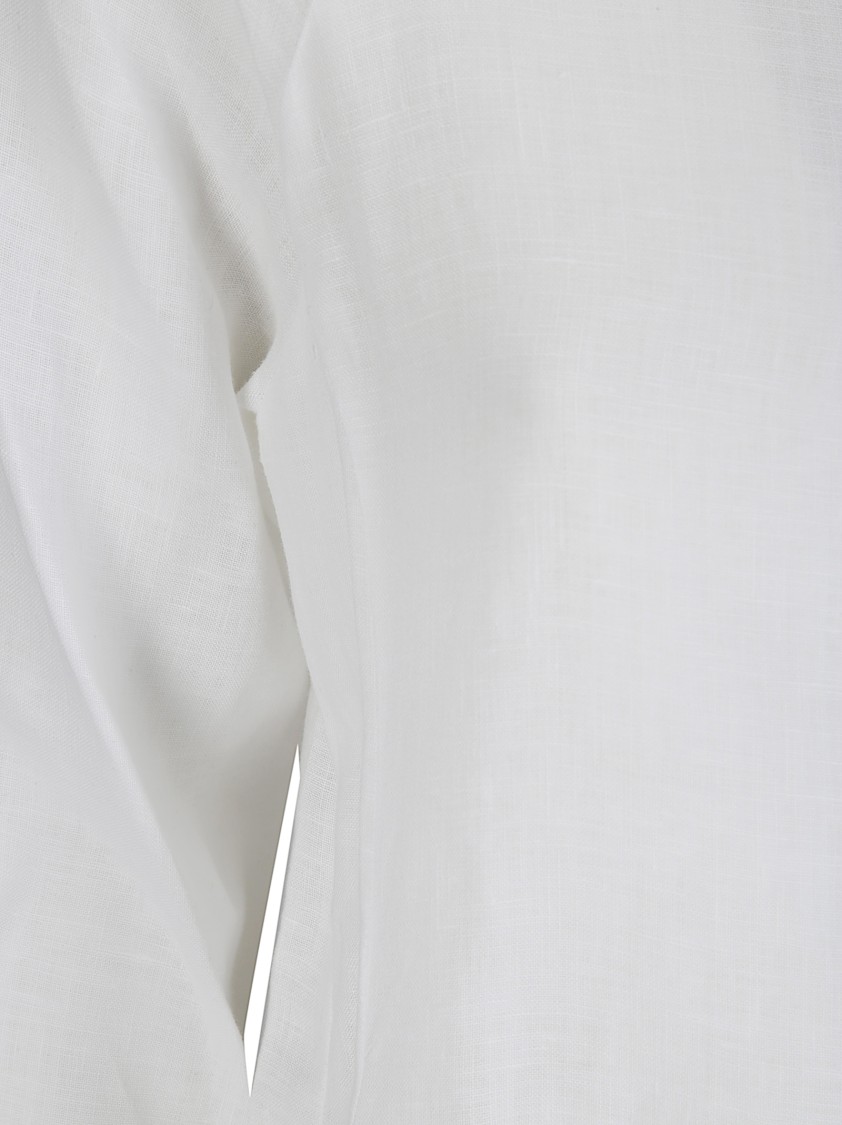 Stefano Mortari Flowing Linen Tunic In Neutral