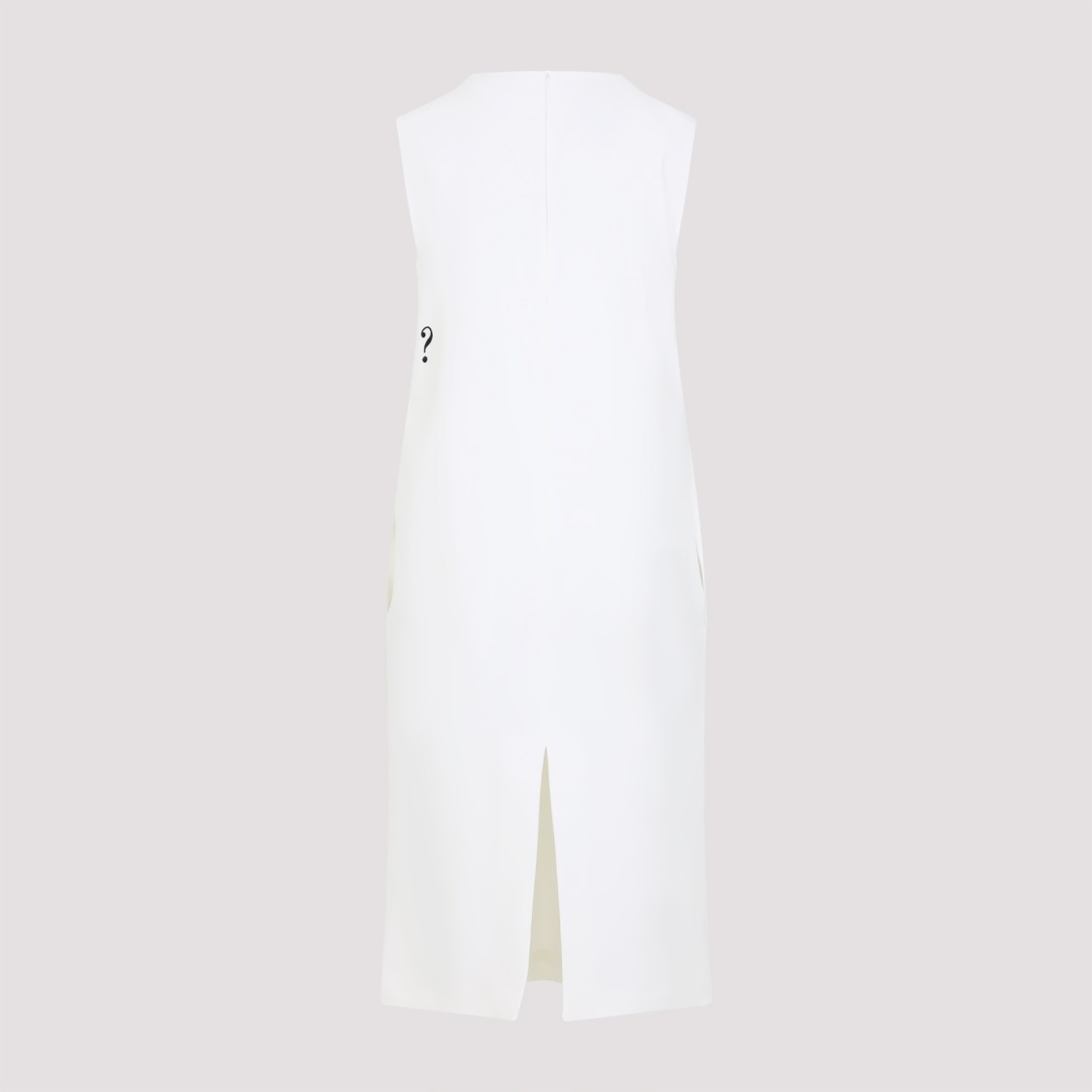 Moschino Slogan-print Midi Dress In White