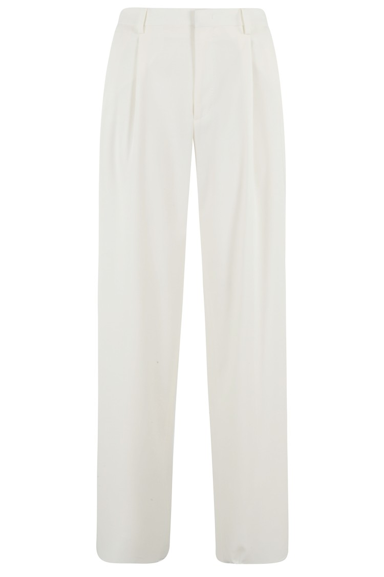 Tagliatore Wide-leg Trousers With Central Closure