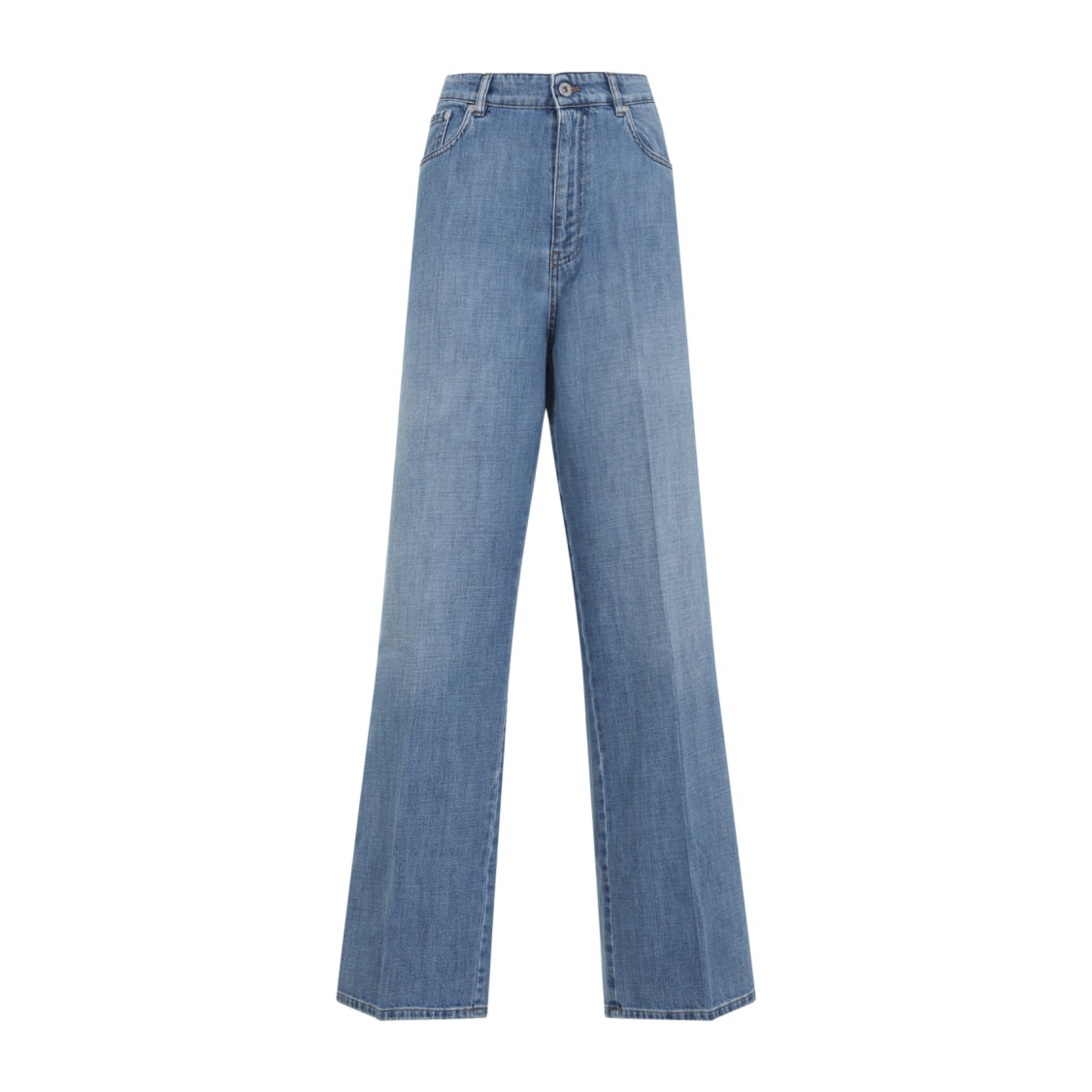 Miu Miu Wide-leg Light Blue Denim Jeans