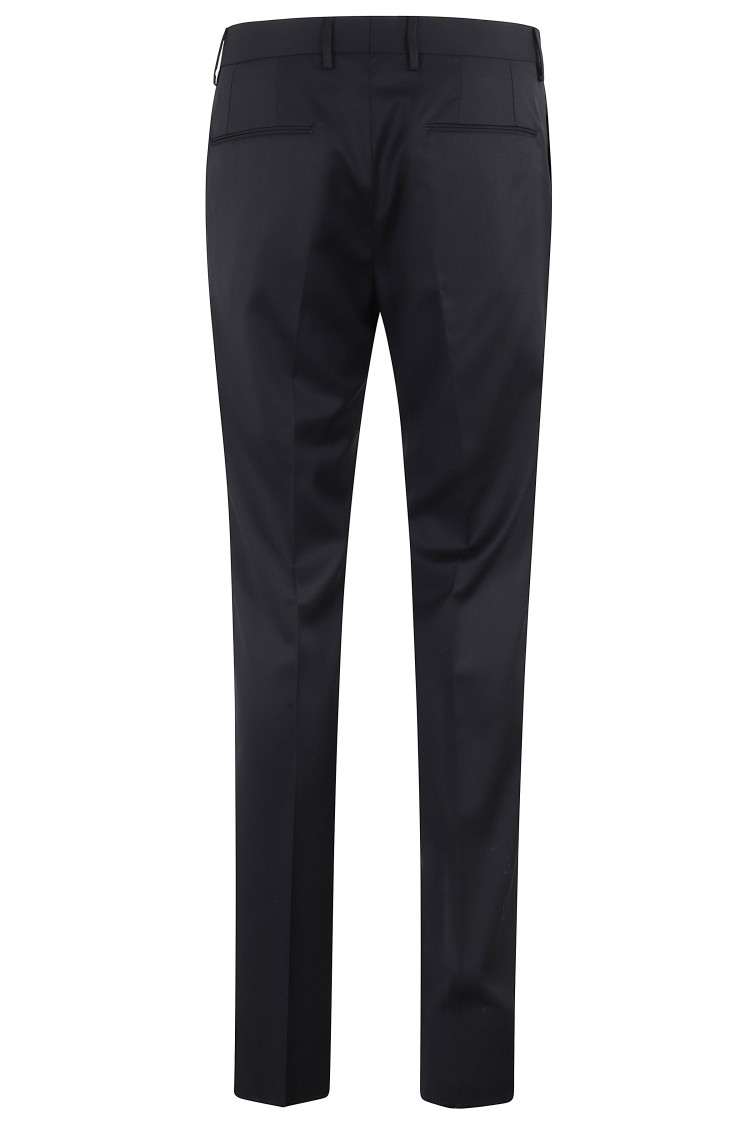 Tagliatore Pantalone Tapered Tag Lana Vergine In Black